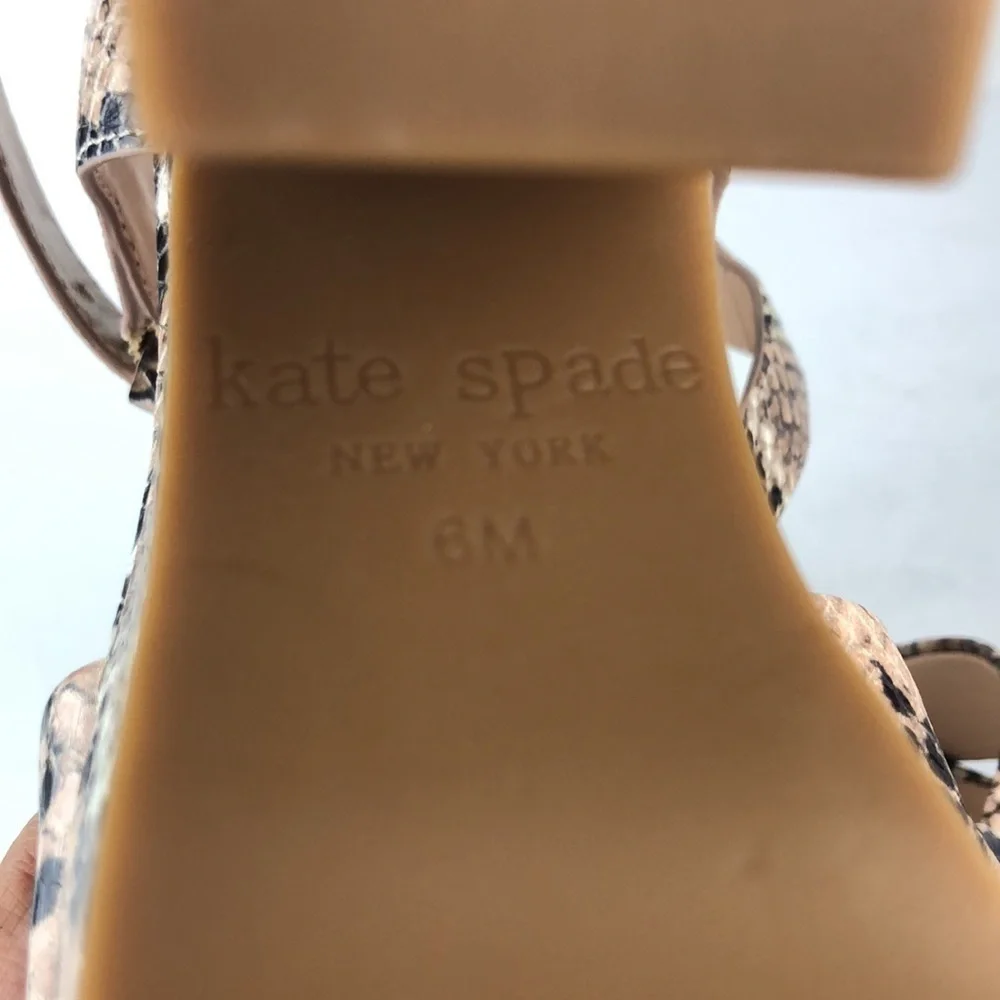 NEW Kate Spade Grace Chic Platform Stiletto Heels Sandals 6
